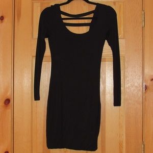 Black Long Sleeve Bodycon Dress